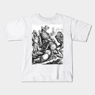 The Waggoner, the Dance of Death - Hans Holbein Kids T-Shirt